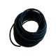 Silicone vacuum hose black 6 mm inner diameter - pre-cut