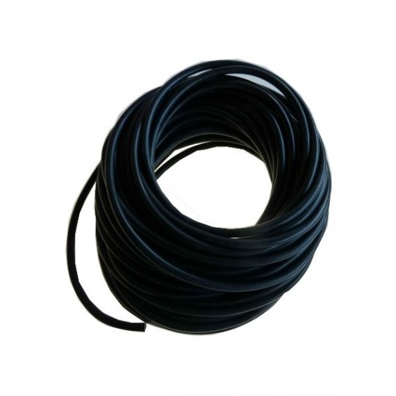 Silicone vacuum hose black 6 mm inner diameter - pre-cut