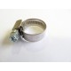 Stainless steel worm-drive clamp 8-16 mm for silicone hoses Ø6.5 to 10 mm