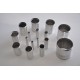 Aluminium weldable coupler outer diameter 30 mm length 100 mm