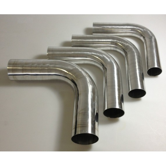 Aluminium weldable 90° elbow outer diameter 80 mm length 140 mm