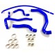 Kit of 5 silicone water hoses REDOX - Peugeot 206 S16 2.0 16V 136hp without Modine exchanger (from OPR 09492)