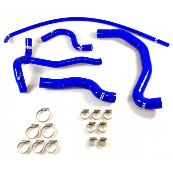 Kit of 5 silicone water hoses REDOX - Peugeot 206 S16 2.0 16V 136hp without Modine exchanger (from OPR 09492)